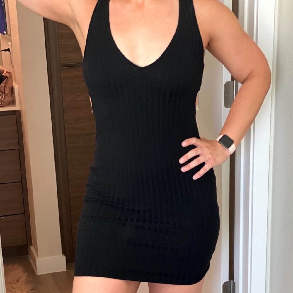 Windsor Black Dress w/ Cutout Detail Size M